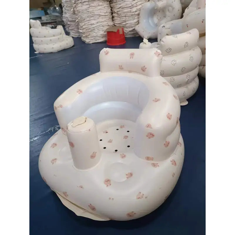 Siège Gonflable pour Bébé – Chaise Multifonction pour Repas, Bain et Jeux, Confortable et Portable