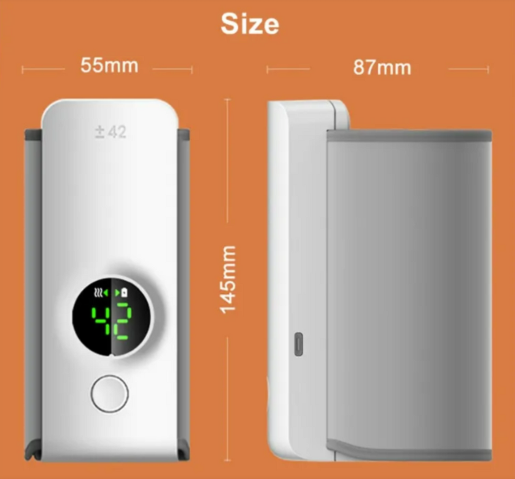 Chauffe-Biberon Portable Sans Fil – Rechargeable, Chauffage Rapide, Idéal pour les Déplacements