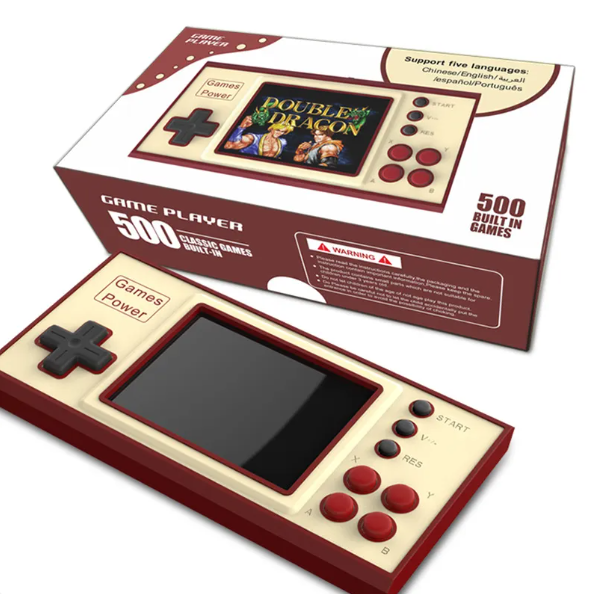Console de Jeu Portable – Écran HD, Jeux Intégrés, Rechargeable, Idéale pour Enfants et Adultes
