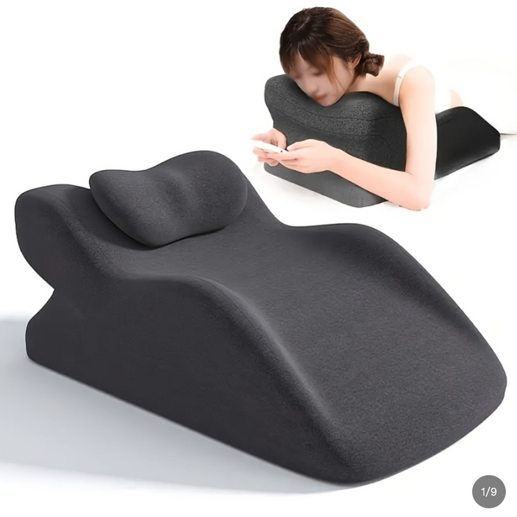 Oreiller pour Dormeurs sur le Ventre – Coussin Ergonomique, Doux et Respirant pour un Confort Optimal