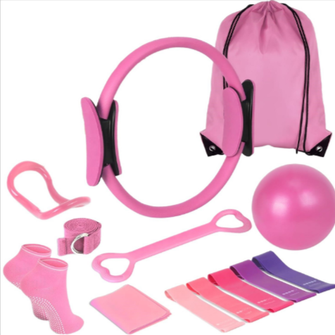 Kit Yoga & Pilates 13 Pièces – Ensemble Complet d’Accessoires de Fitness pour Entraînement à Domicile