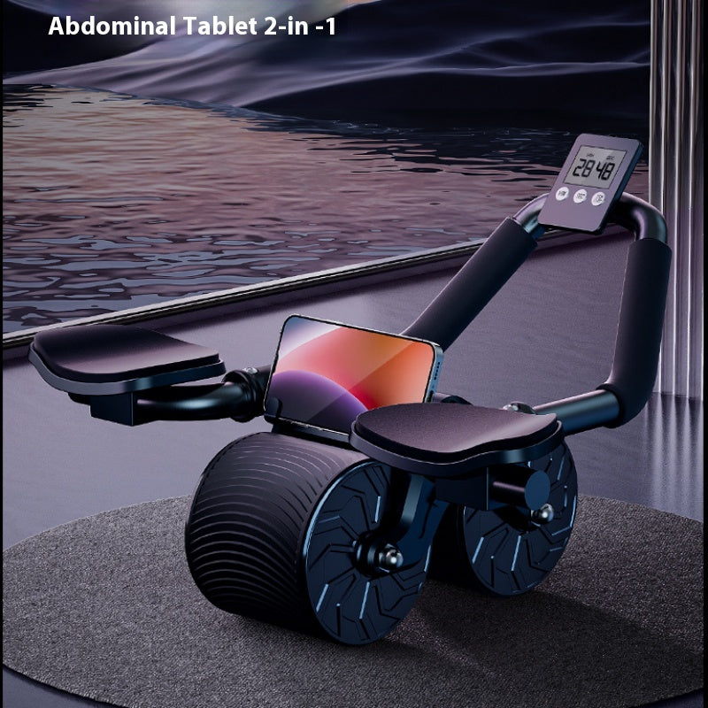 Roue Abdominale à Retour Automatique – Appareil de Musculation pour Abdominaux, Bras et Gainage