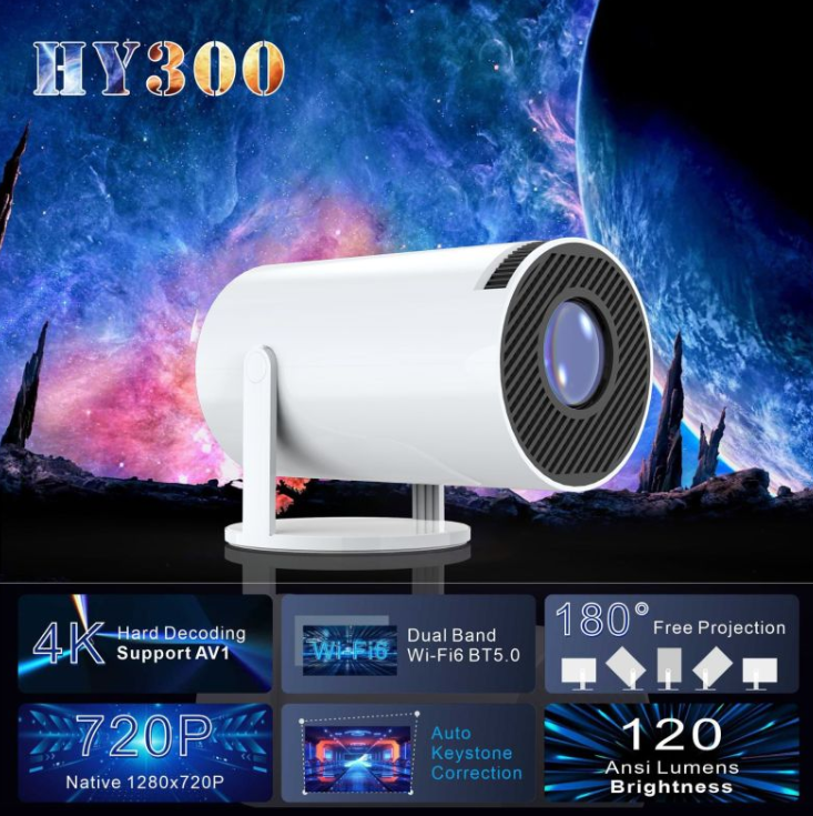 Mini Projecteur Portable – Vidéoprojecteur HD Compact pour Maison, Bureau et Cinéma à Domicile