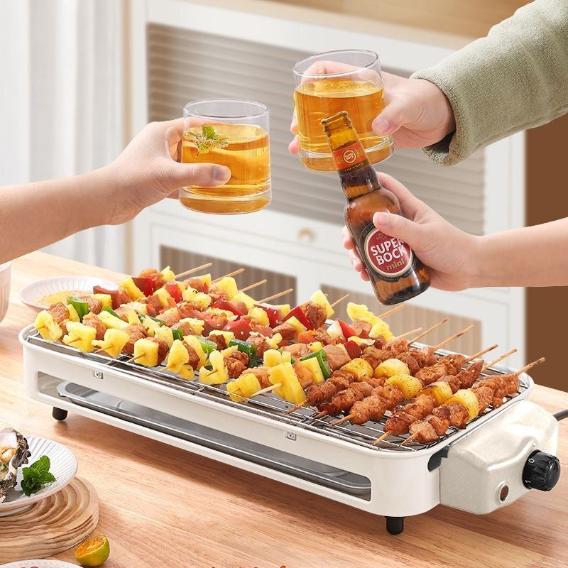 Grill Électrique d’Intérieur – Barbecue Sans Fumée pour Cuisson Saine et Rapide
