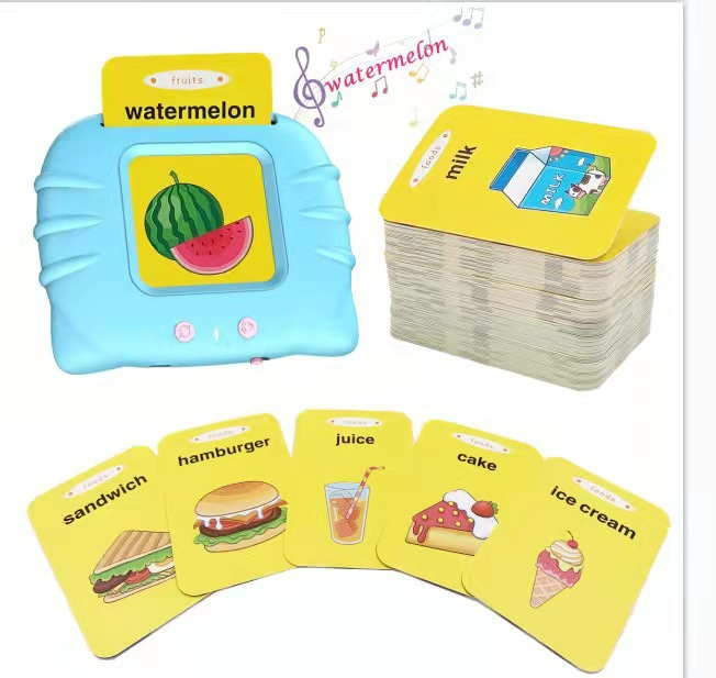 Machine de Cartes Éducatives Parlantes pour Enfants – Apprentissage Précoce, Vocabulaire et Jeux Éducatifs