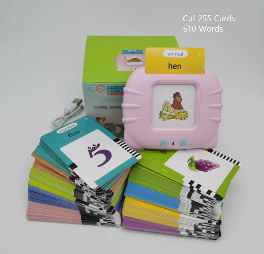 Machine de Cartes Éducatives Parlantes pour Enfants – Apprentissage Précoce, Vocabulaire et Jeux Éducatifs