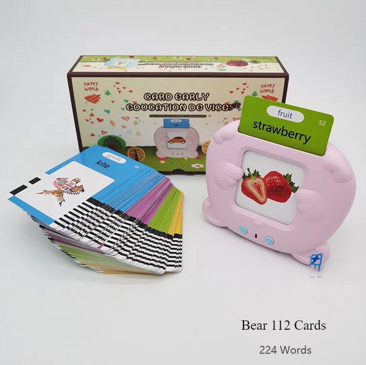 Machine de Cartes Éducatives Parlantes pour Enfants – Apprentissage Précoce, Vocabulaire et Jeux Éducatifs