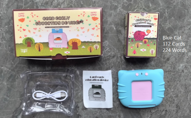 Machine de Cartes Éducatives Parlantes pour Enfants – Apprentissage Précoce, Vocabulaire et Jeux Éducatifs