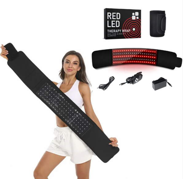 Ceinture de Thérapie LED et Infrarouge – Ceinture Chauffante Réglable pour le Bien-Être et la Relaxation