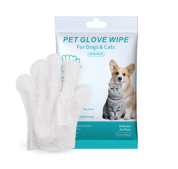 Gants et Lingettes de Nettoyage pour Animaux – Toilettage Doux pour Chiens et Chats