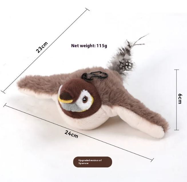 Jouet Oiseau Battant pour Chat – Jouet Interactif avec Mouvement Réaliste pour Divertissement