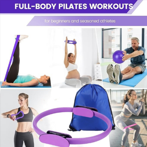 Kit Yoga & Pilates 13 Pièces – Ensemble Complet d’Accessoires de Fitness pour Entraînement à Domicile