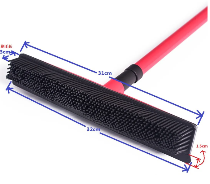 Balai Anti-Poils pour Animaux – Raclette de Nettoyage pour Poils, Cheveux, Tapis et Sols