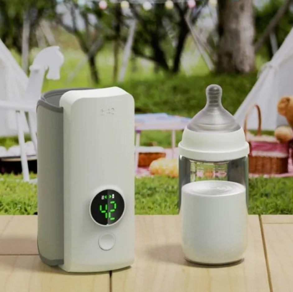Chauffe-Biberon Portable Sans Fil – Rechargeable, Chauffage Rapide, Idéal pour les Déplacements