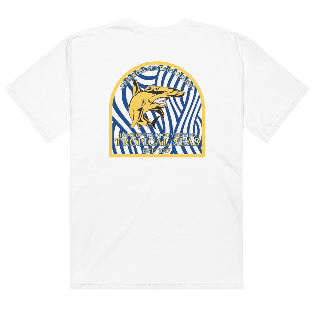 T-shirt Homme Épais – Imprimé Requin Marteau, Style Décontracté Premium