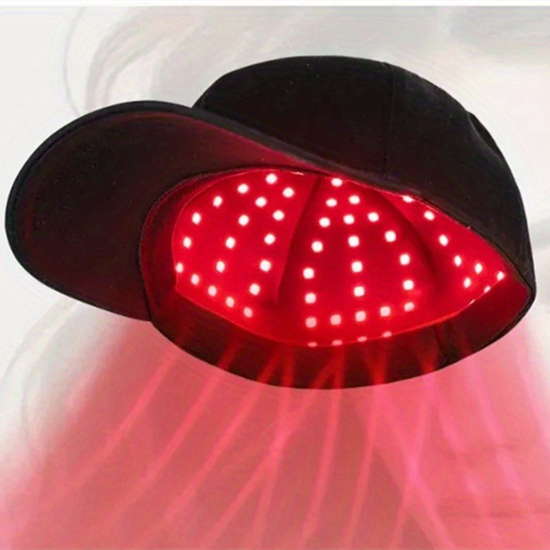 Casquette de Thérapie par Lumière Rouge – Bonnet LED Rechargeable pour le Soin du Cuir Chevelu