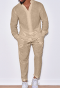 Ensemble Homme en Lin – Tenue 2 Pièces Décontractée, Légère et Respirante