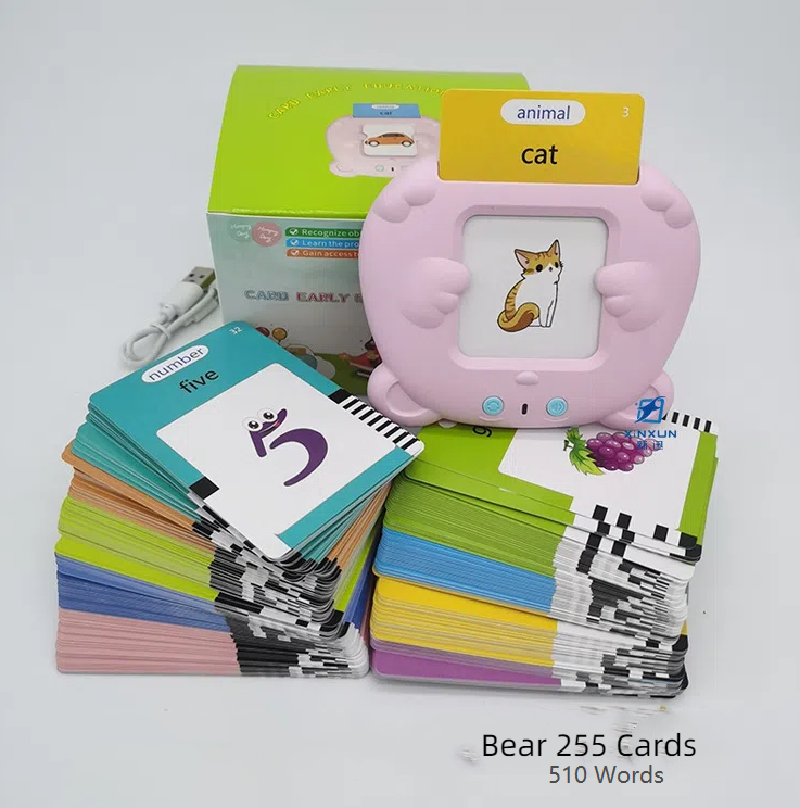Machine de Cartes Éducatives Parlantes pour Enfants – Apprentissage Précoce, Vocabulaire et Jeux Éducatifs