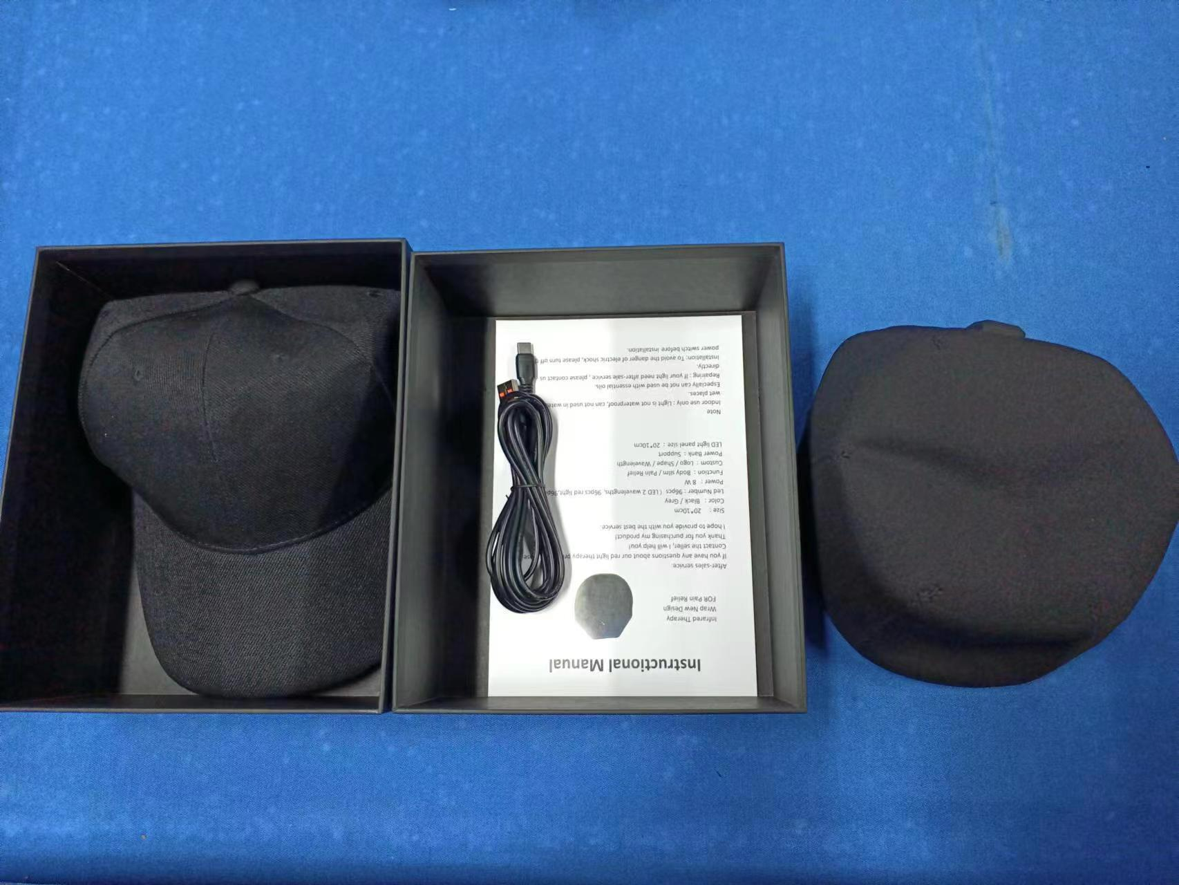 Casquette de Thérapie par Lumière Rouge – Bonnet LED Rechargeable pour le Soin du Cuir Chevelu