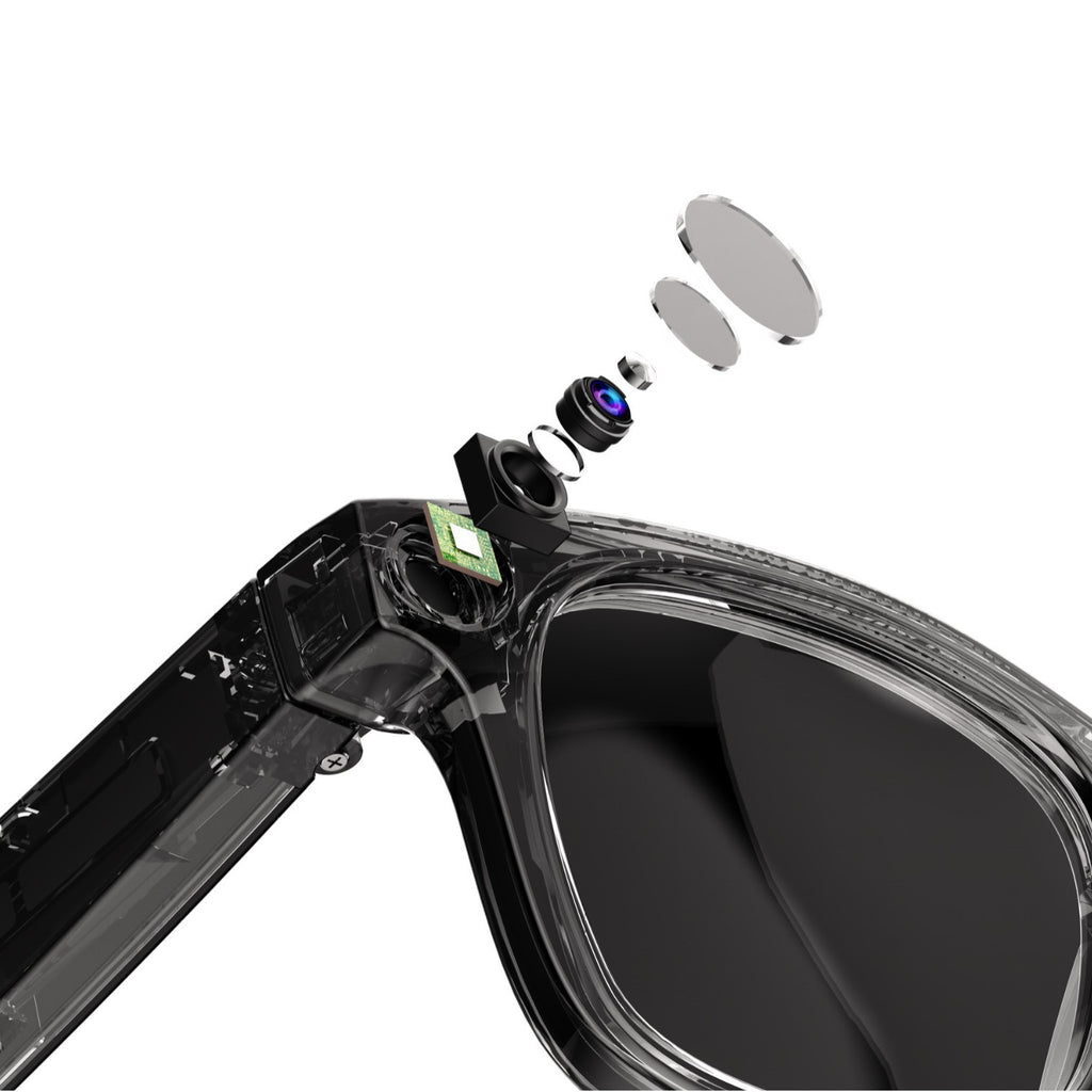 Lunettes Intelligentes avec Caméra IA – Smart Glasses Connectées, Capture Photo/Vidéo et Fonctions Assistées