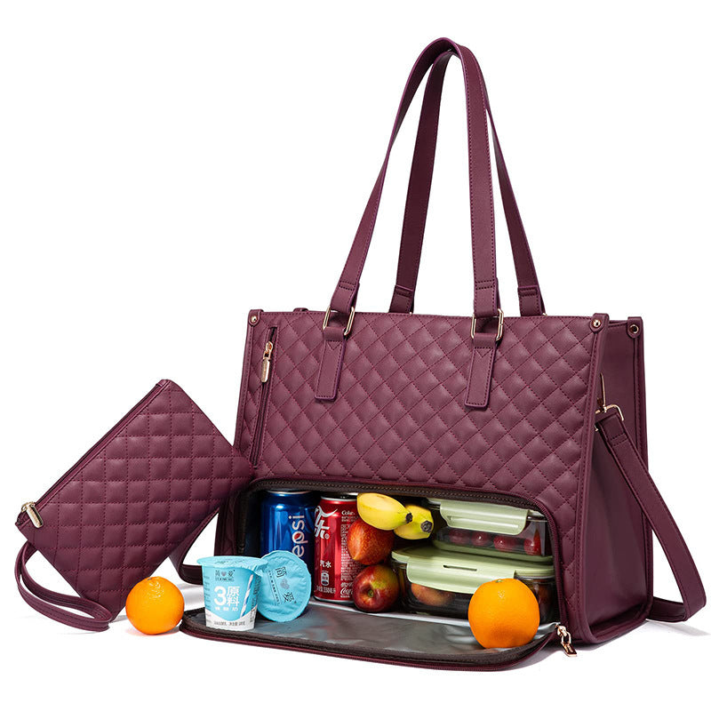 Sac Isotherme Repas pour Femme – Lunch Bag Portable Grande Capacité, Étanche et Réutilisable