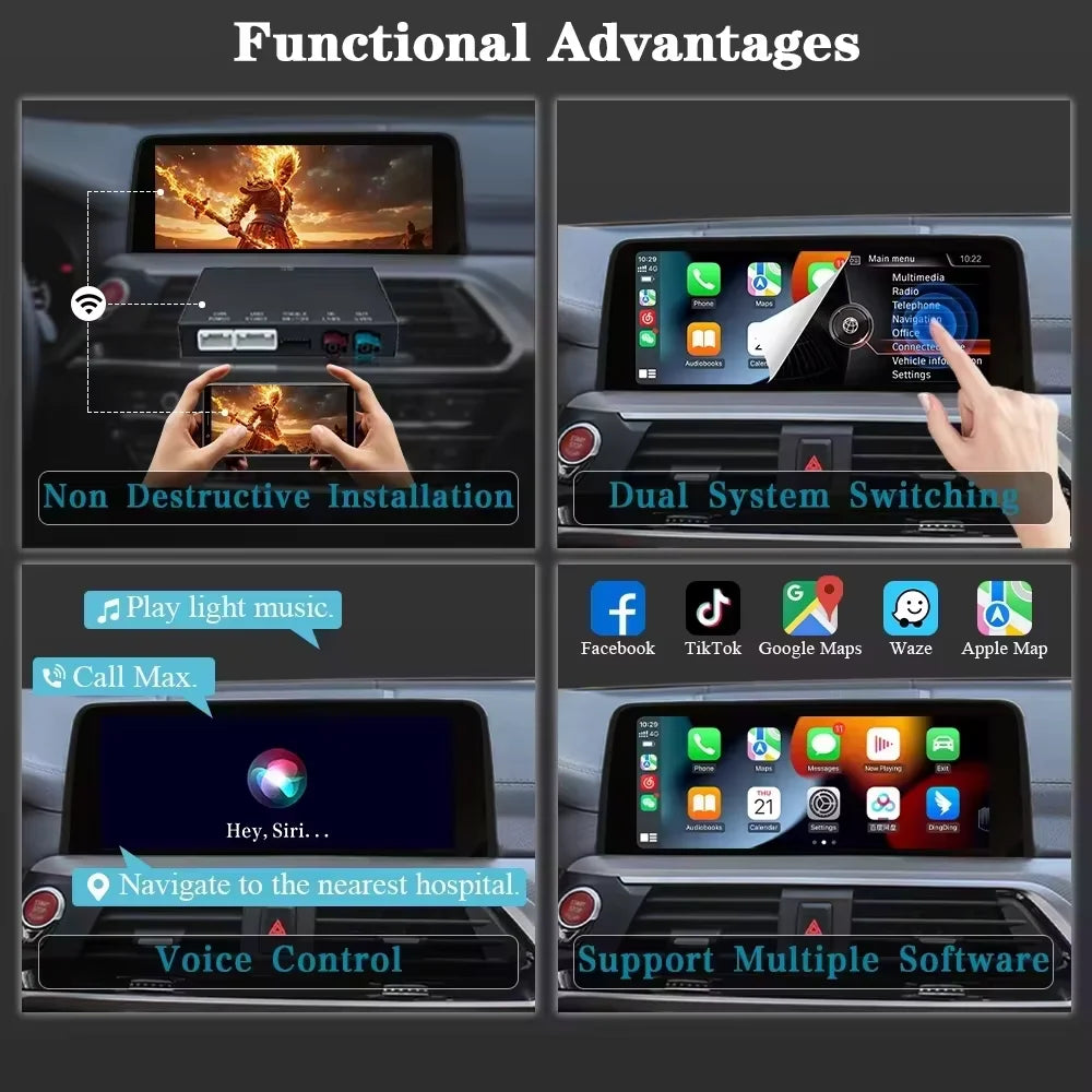 Module CarPlay & Android Auto sans fil pour BMW – Intégration OEM