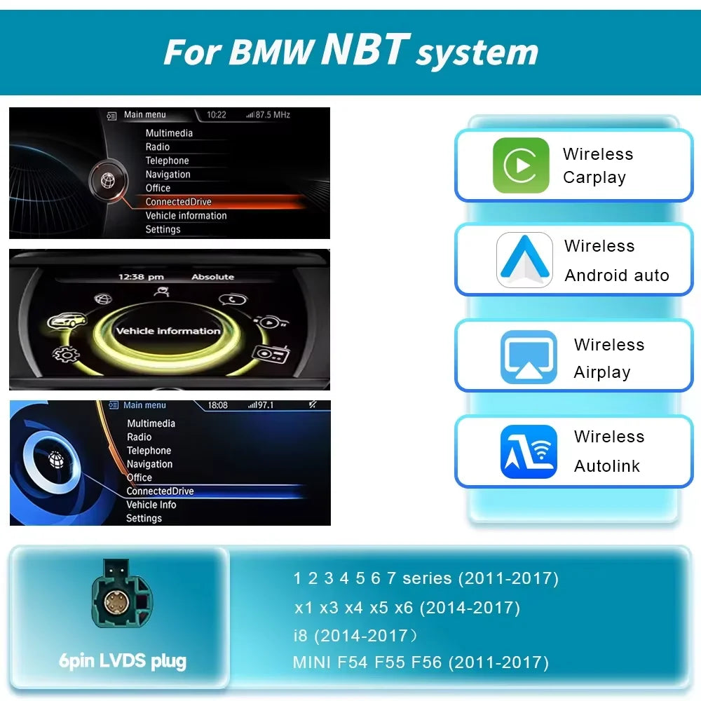 Module CarPlay & Android Auto sans fil pour BMW – Intégration OEM
