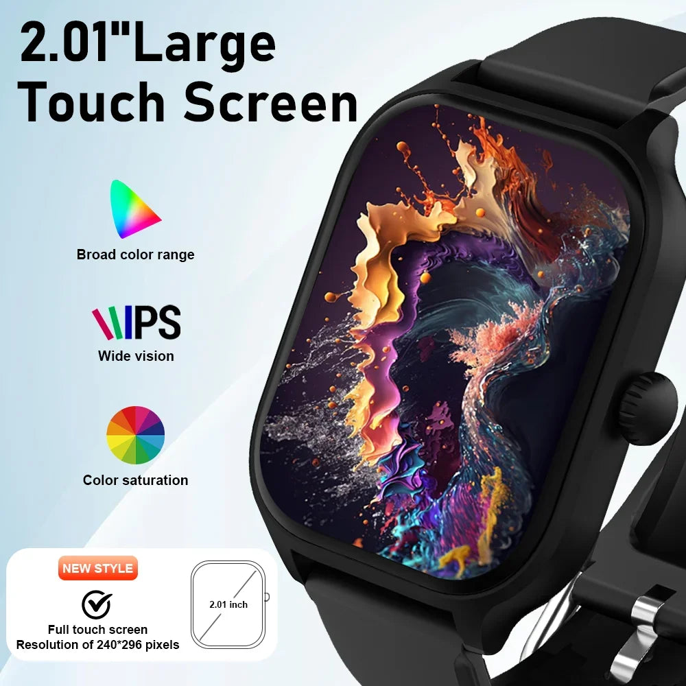Montre Connectée Ultra Fine 1,85 Pouces – Étanche IP68, Plus de 110 Modes Sport, Suivi d’Activité et de Santé