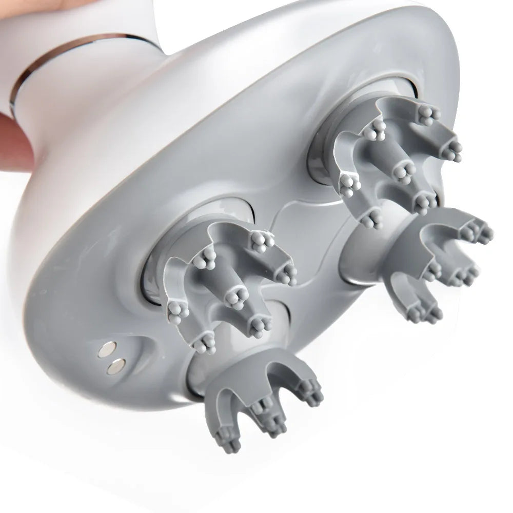 Masseur Électrique pour la Tête – Appareil de Massage à Pétrissage et Vibrations pour Cuir Chevelu, Relaxation Musculaire & Animaux de Compagnie