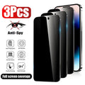 Lot de 3 Verres Trempés Anti-Espion pour iPhone – Protection Confidentialité