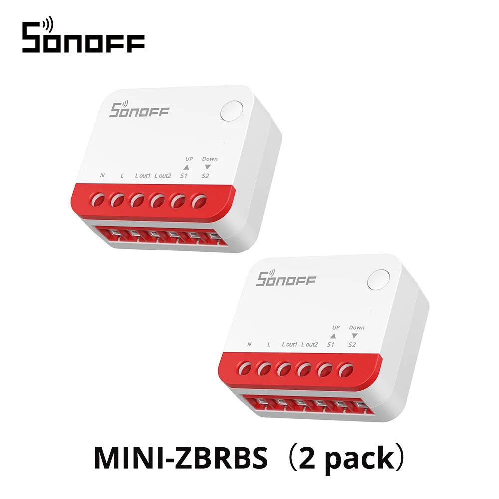 SONOFF MINI-ZBRBS – Interrupteur intelligent Zigbee pour volets roulants