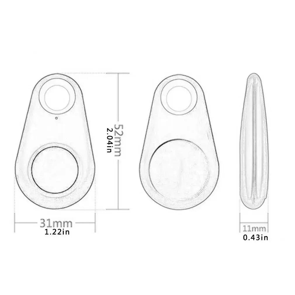 Mini Traceur GPS Bluetooth Sans Fil – Localisateur Intelligent Anti-Perte pour Clés, Portefeuille, Sac, Enfant et Animaux, Compatible iOS & Android (1 à 5 Pièces)