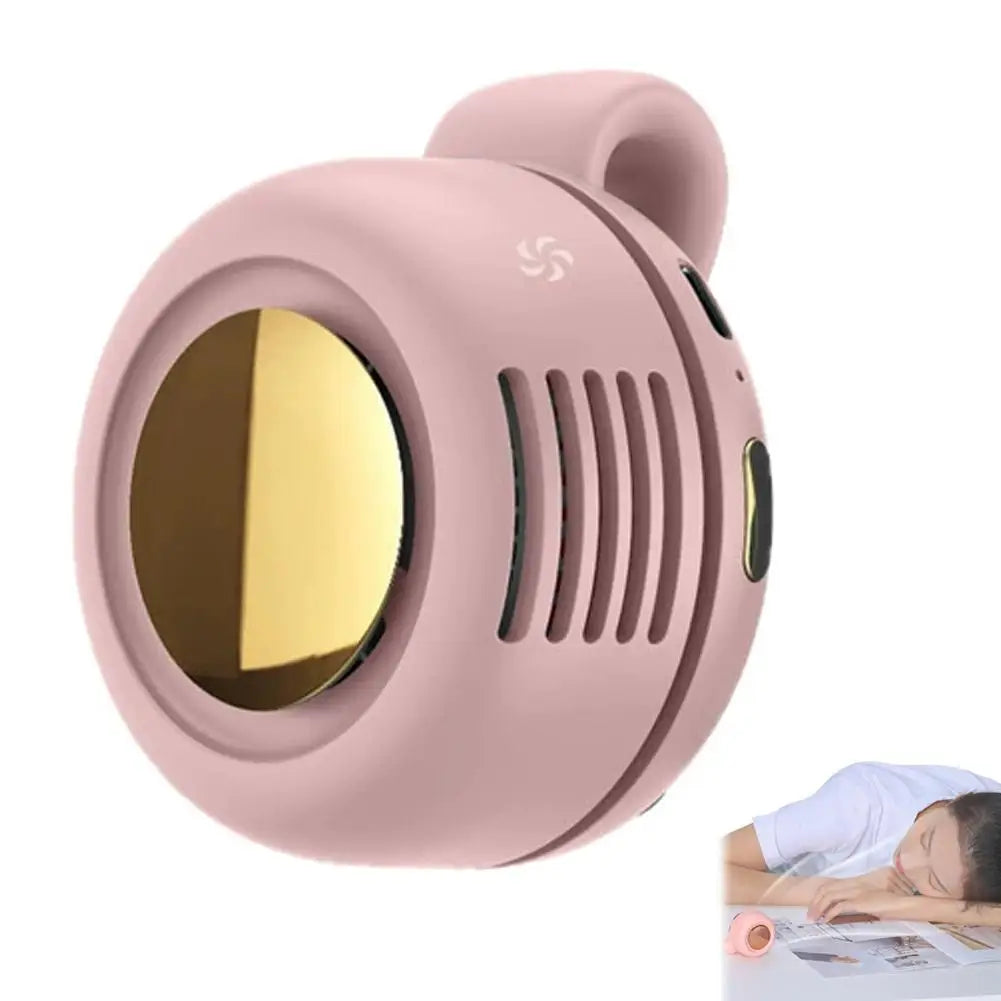 Mini Ventilateur Portable USB Rechargeable – Sans Pales, Silencieux, à Clip, 3 Vitesses