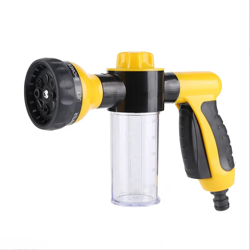 Pistolet de Douche Haute Pression pour Chien – Buse de Pulvérisation 3 Modes avec Réservoir à Savon, Outil de Lavage et Toilettage pour Animaux