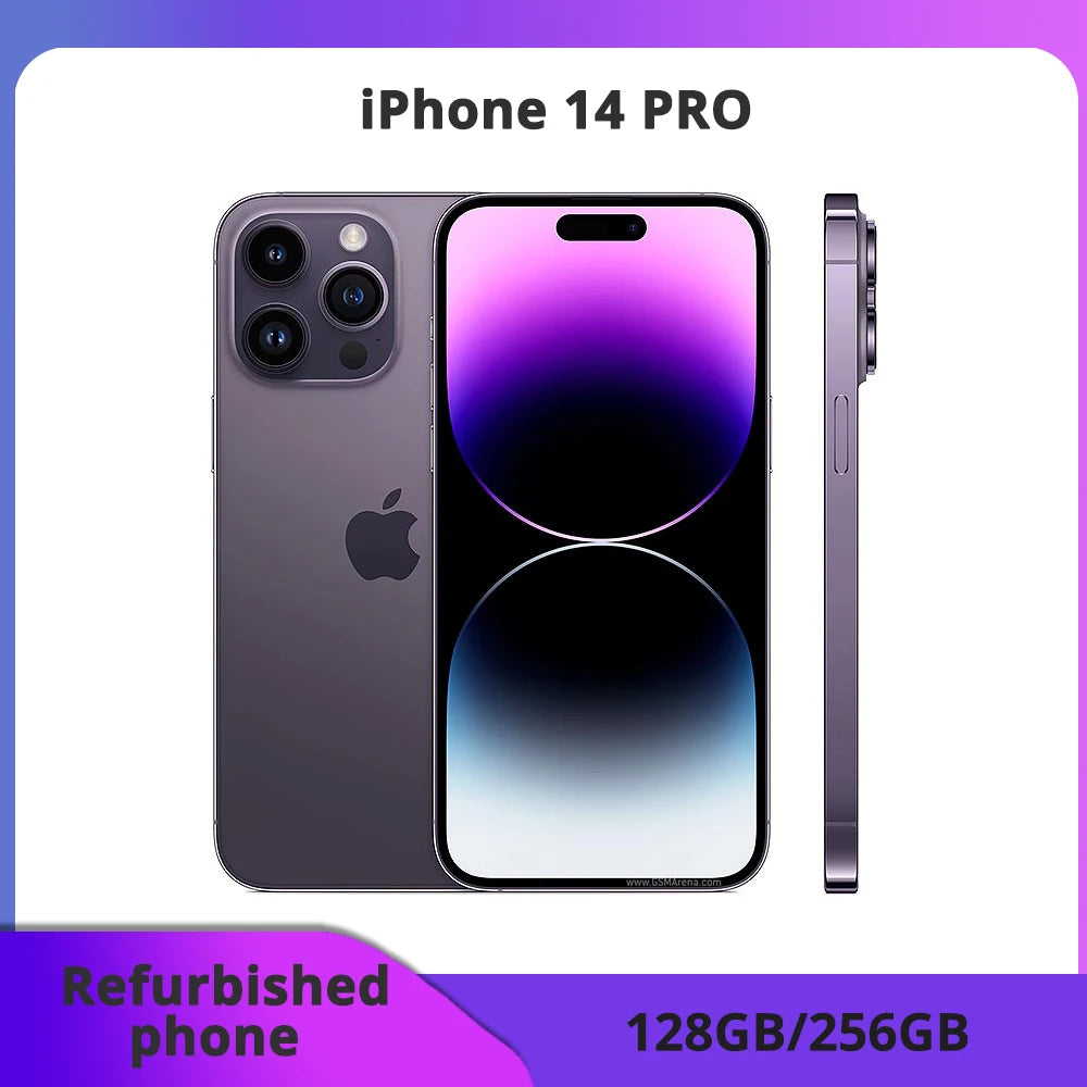 Apple iPhone 14 Pro – 128 Go / 256 Go, Écran OLED 6,1", 5G