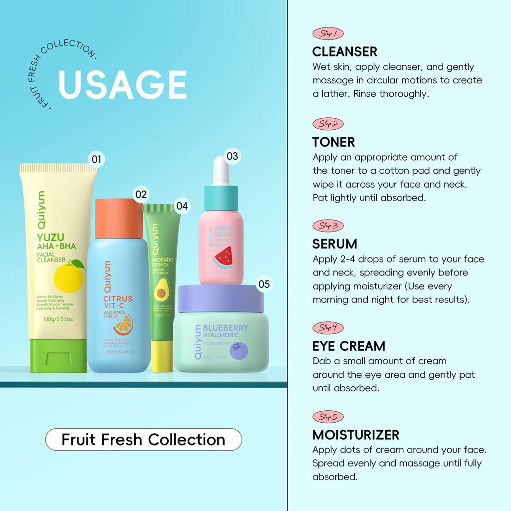 Coffret de Soins Visage 5 Pièces – Hydratant, Éclat, Anti-Âge, Soin Complet pour Peaux Sèches et Ternes