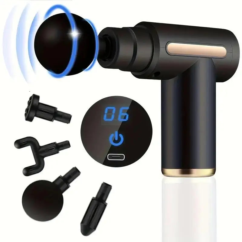 Pistolet de Massage Portable – Massage Musculaire Profond, Relaxation du Cou, du Dos et du Corps, Appareil de Récupération Fitness