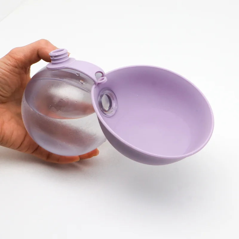 Gourde Portable pour Chien et Chat avec Gamelle Intégrée – Distributeur d’Eau Pliable en Silicone et Boîte à Nourriture