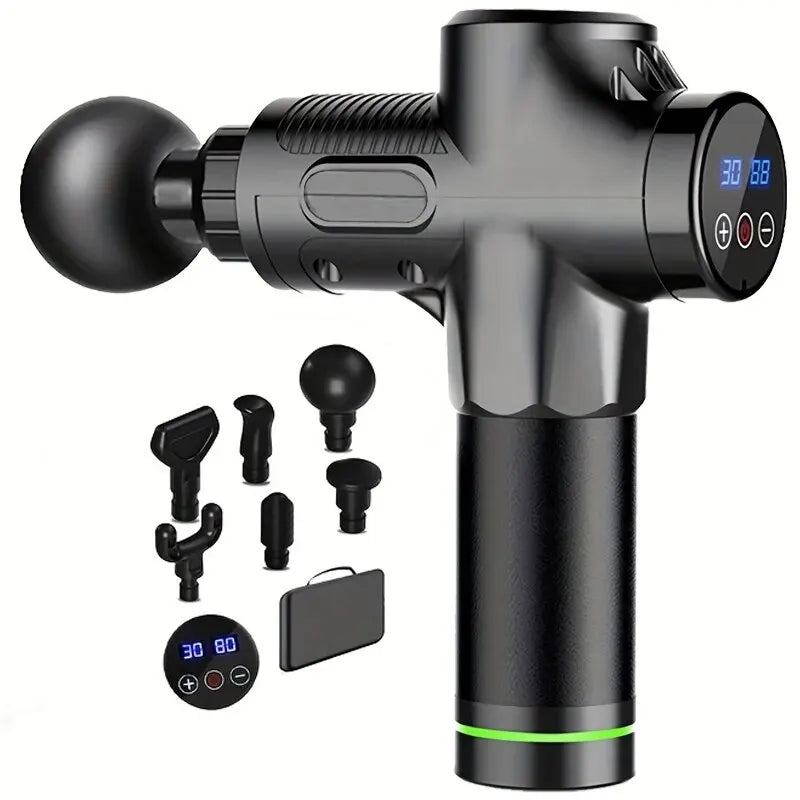 Pistolet de Massage Portable – Massage Musculaire Profond, Relaxation du Cou, du Dos et du Corps, Appareil de Récupération Fitness