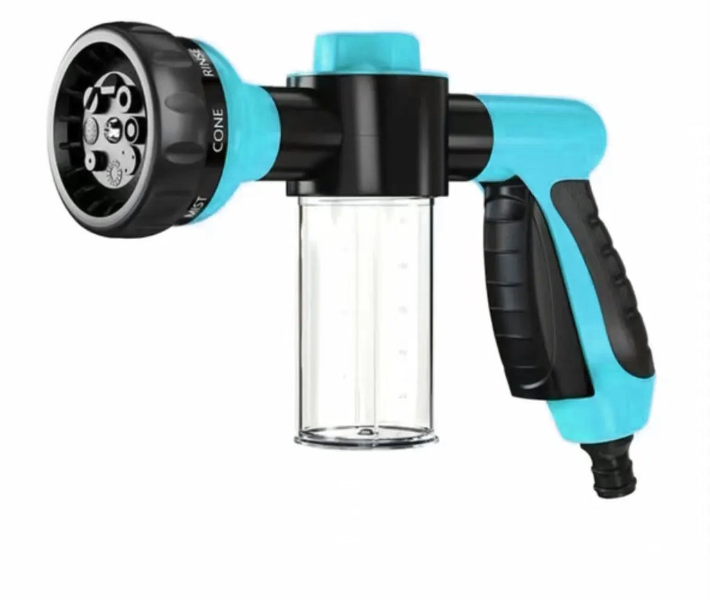 Pistolet de Douche Haute Pression pour Chien – Buse de Pulvérisation 3 Modes avec Réservoir à Savon, Outil de Lavage et Toilettage pour Animaux