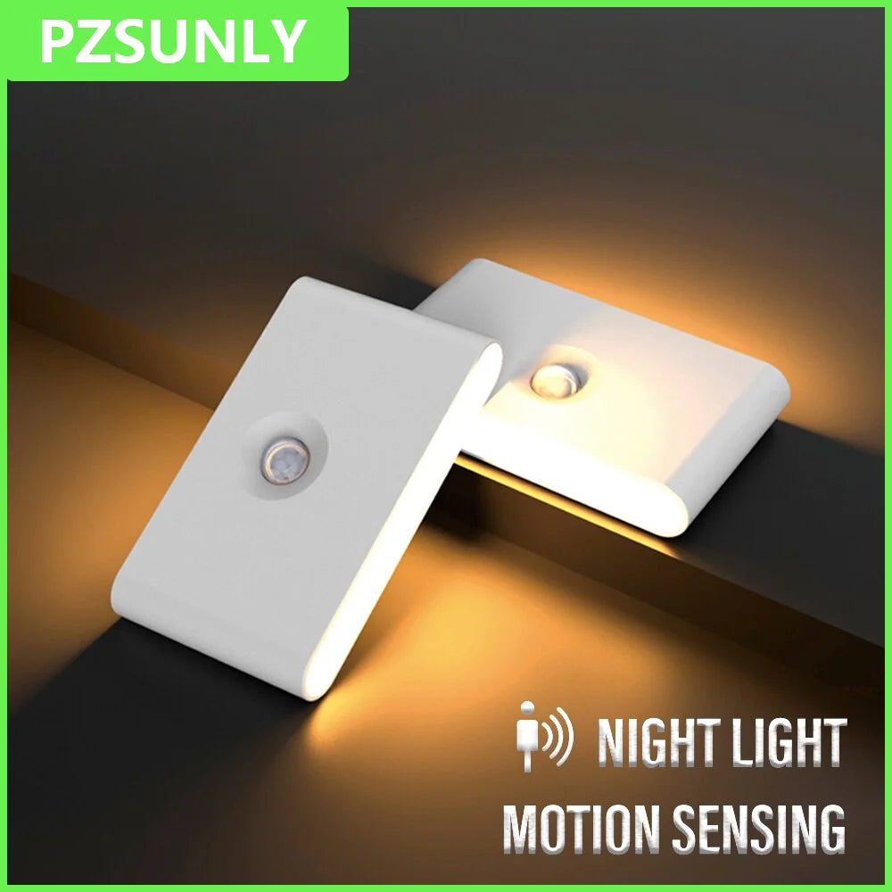 Lampe Murale LED avec Détecteur de Mouvement – Veilleuse Sans Fil Rechargeable USB-C, Éclairage Intelligent pour Chambre, Couloir et Salon
