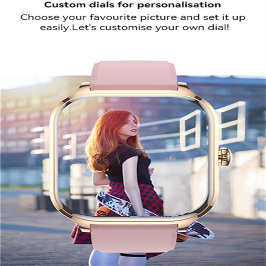 Montre Connectée Ultra Fine 1,85 Pouces – Étanche IP68, Plus de 110 Modes Sport, Suivi d’Activité et de Santé