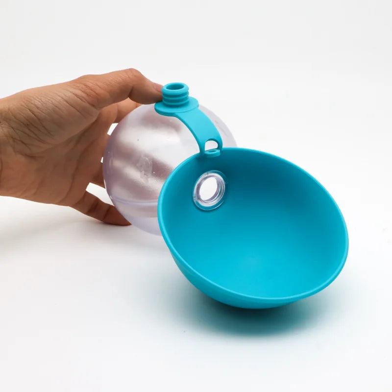 Gourde Portable pour Chien et Chat avec Gamelle Intégrée – Distributeur d’Eau Pliable en Silicone et Boîte à Nourriture
