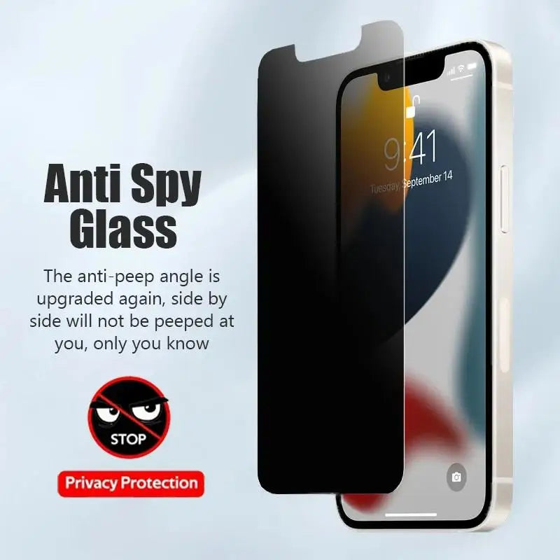 Lot de 3 Verres Trempés Anti-Espion pour iPhone – Protection Confidentialité