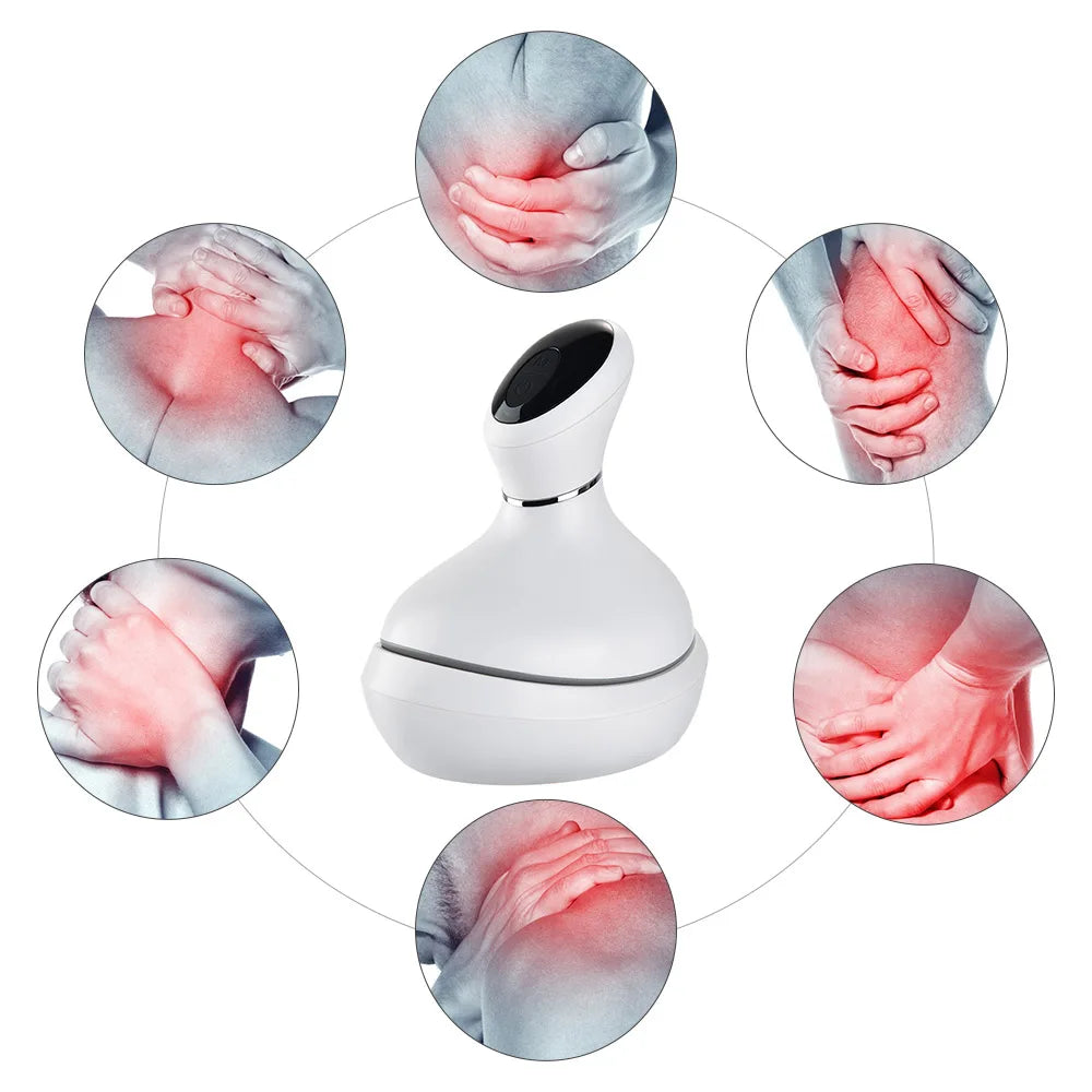 Masseur Électrique pour la Tête – Appareil de Massage à Pétrissage et Vibrations pour Cuir Chevelu, Relaxation Musculaire & Animaux de Compagnie