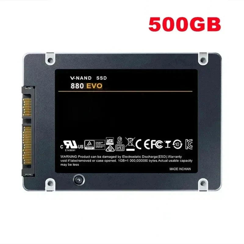 SSD SATA 2,5" Haute Vitesse – 500 Go, 1 To ou 2 To pour PC et ordinateur portable