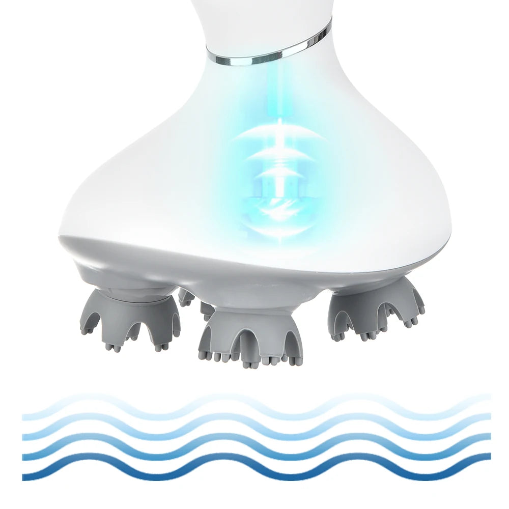 Masseur Électrique pour la Tête – Appareil de Massage à Pétrissage et Vibrations pour Cuir Chevelu, Relaxation Musculaire & Animaux de Compagnie