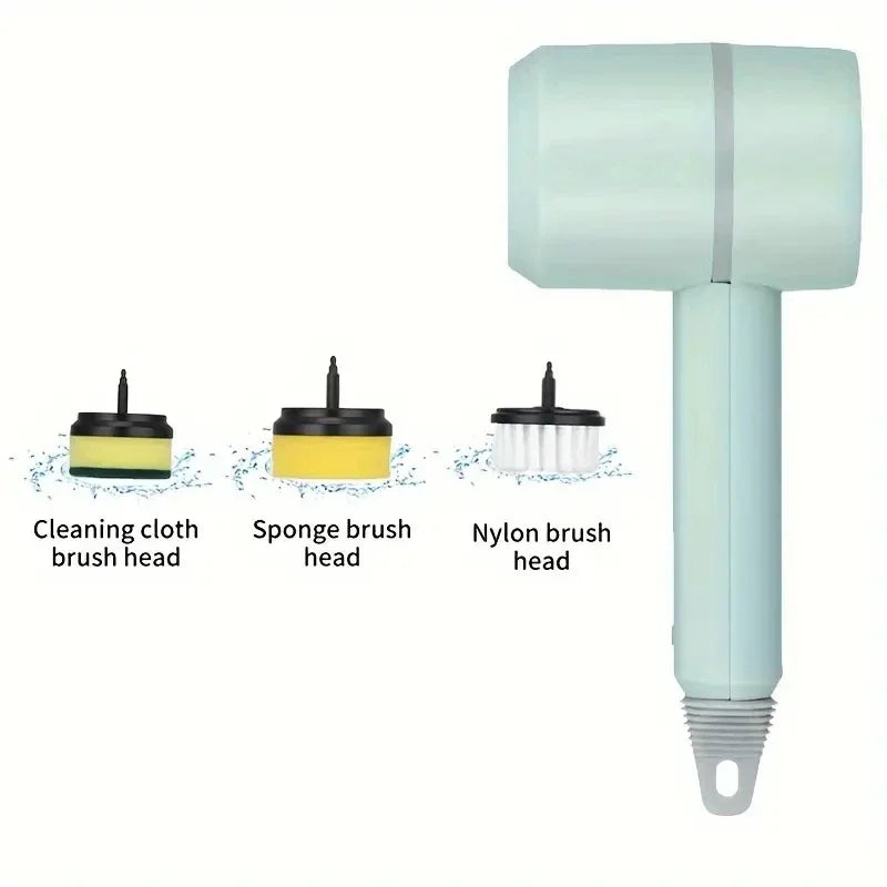 Brosse de nettoyage électrique sans fil 3-en-1 OLOEY – Nettoyeur rotatif multifonction