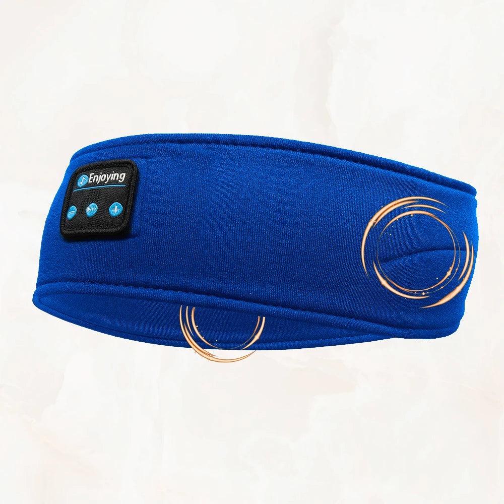 HOMEFISH Bandeau Bluetooth avec Écouteurs Sans Fil – Masque de Sommeil, Casque Audio Sport, Confortable pour Dormir, Voyager et Faire du Sport