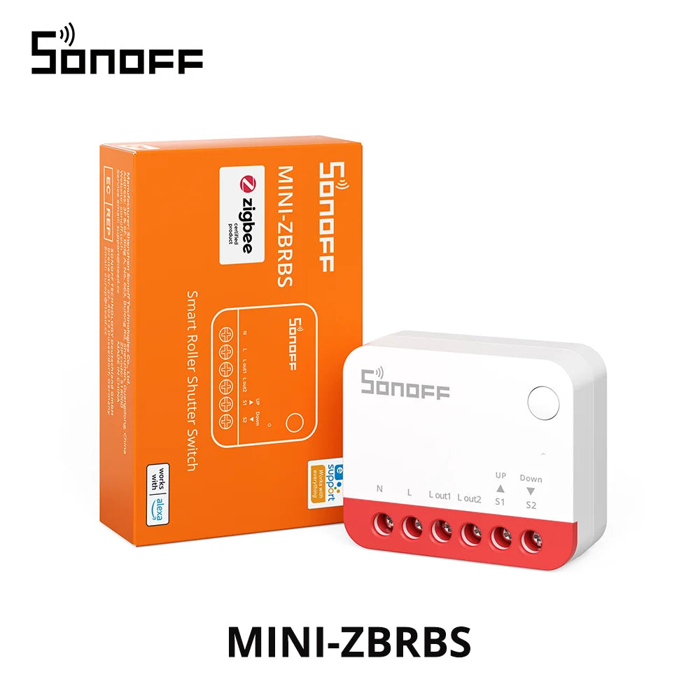 SONOFF MINI-ZBRBS – Interrupteur intelligent Zigbee pour volets roulants